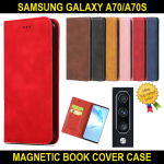 Magnetic Book Cover Case For Samsung Galaxy A70/A70s Leather Wallet Slim Fit Look